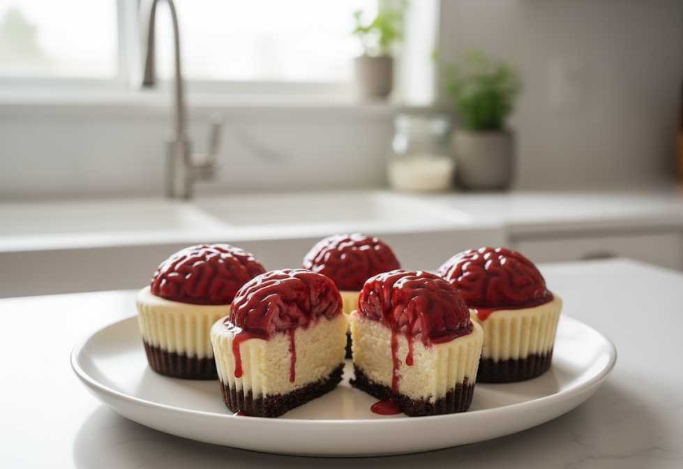 Bleeding Brain Cheesecake Cups