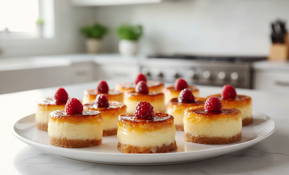Mini Crème Brûlée Cheesecakes
