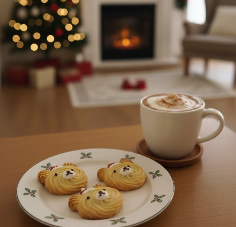 🎅🐻 Santa Bear Butter Cookies