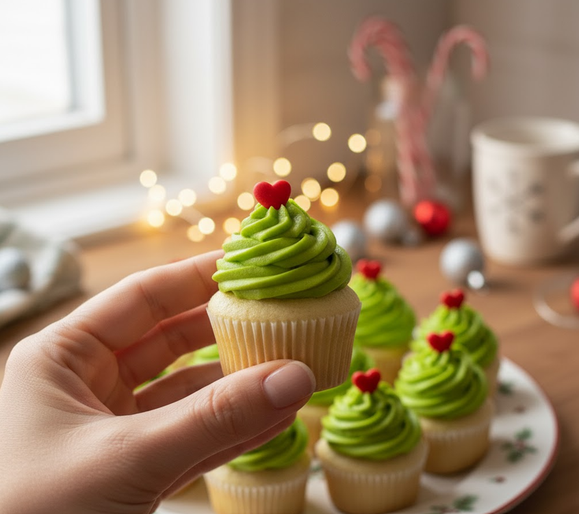 Marshmallow Grinch Frosting