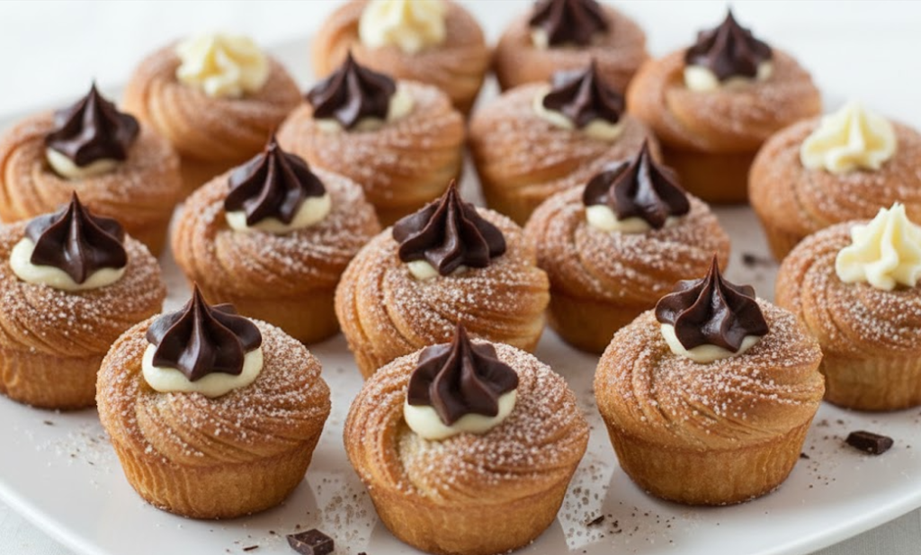 Crispy & Fluffy Churro Cruffins – Sweet Breakfast Treat