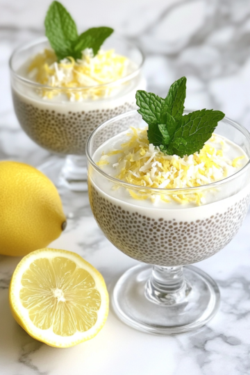 Lemon Coconut Chia Seed Mousse