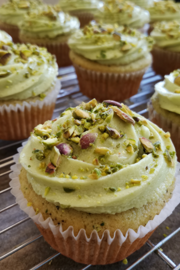 Homemade Pistachio Cupcakes