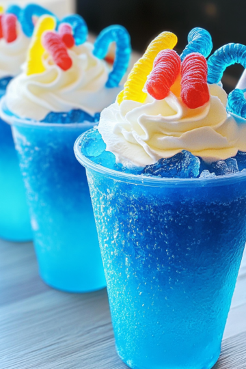 Blue Raspberry Slush Cups