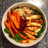 Halloumi & Cinnamon Roasted Carrot Bowl