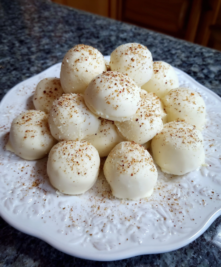Eggnog Truffles