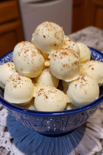 Eggnog Truffles