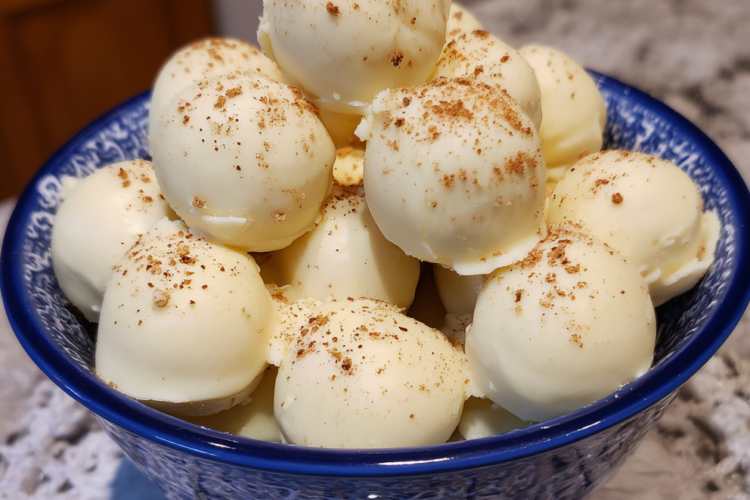 Eggnog Truffles