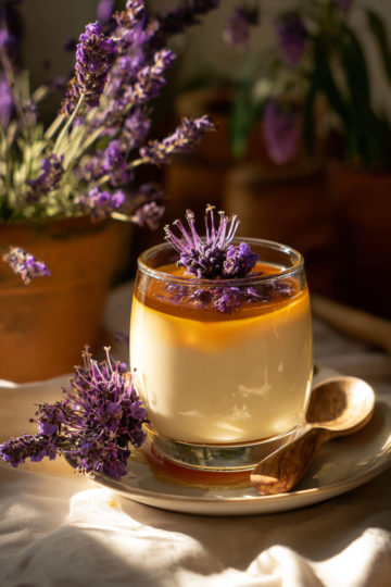 Lavender Honey Panna Cotta