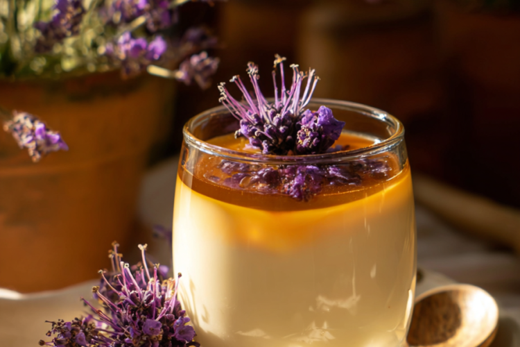 Lavender Honey Panna Cotta