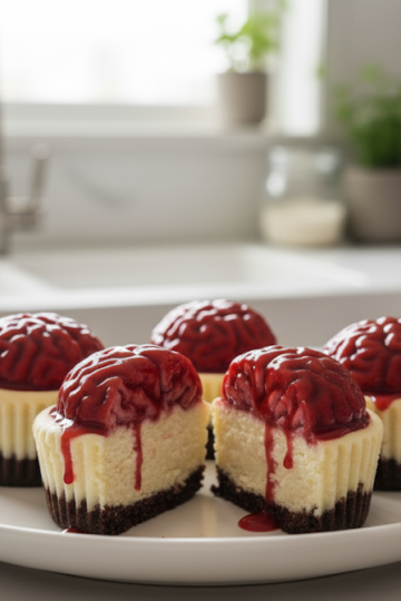 Bleeding Brain Cheesecake Cups