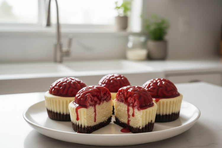 Bleeding Brain Cheesecake Cups
