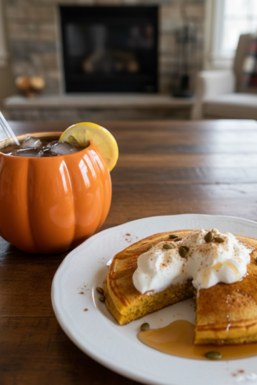 Fluffy Pumpkin Pancakes 🎃