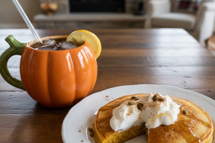 Fluffy Pumpkin Pancakes 🎃