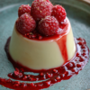Oat-Milk Panna Cotta with Berry Coulis