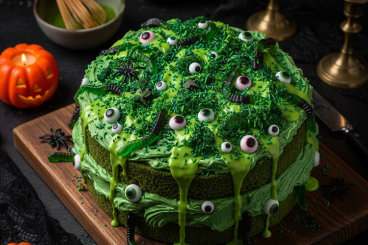 Toxic Swamp Matcha Cake