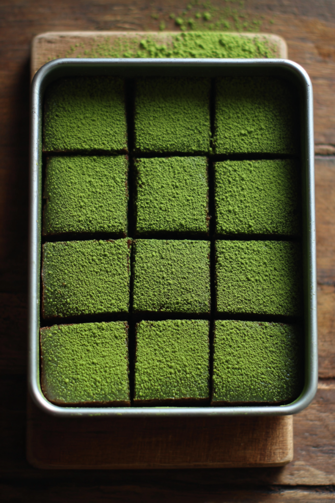 Matcha Mochi Brownies 🌿