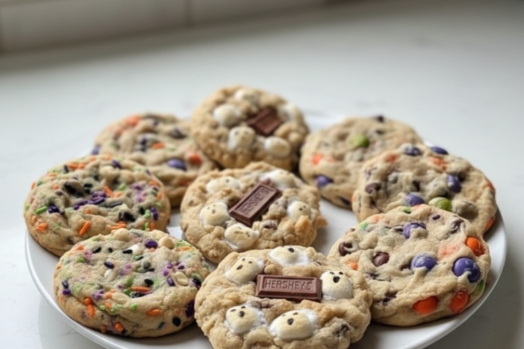 Soft Ghost Party Cookies (Halloween Marshmallow Cookies)