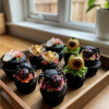 Creepy Elegance Halloween Cupcakes