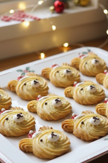Santa Bear Butter Cookies 🎅🐻