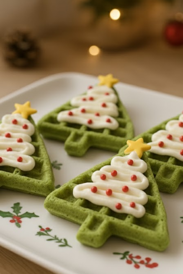 🎄 Christmas Tree Waffles