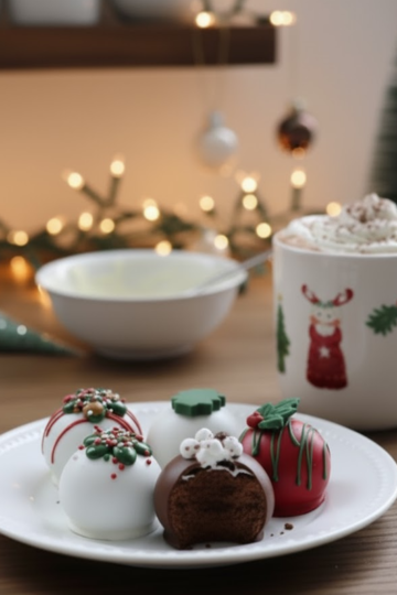 Christmas Chocolate Truffles — Rich, Creamy & Festively Sweet! 🎄✨