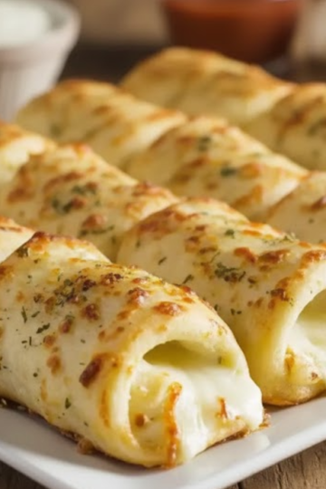 Cheesy Garlic Butter Rollups – Gooey, Buttery & Irresistible 🧈🧀