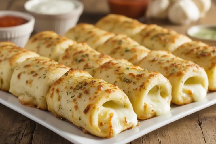 Cheesy Garlic Butter Rollups – Gooey, Buttery & Irresistible 🧈🧀