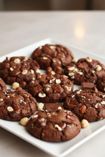Dark Sweet & Decorative Praline Cookies