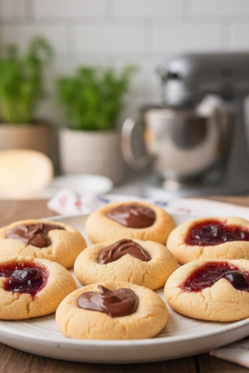 Heart Thumbprint Cookies