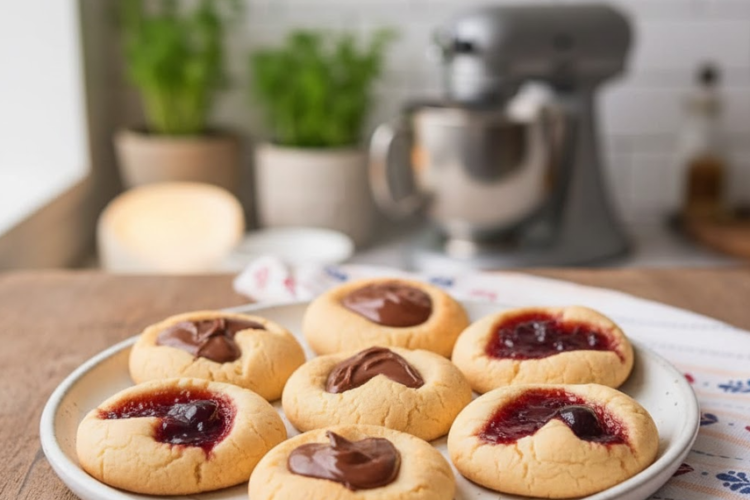 Heart Thumbprint Cookies