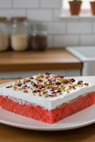 Rose-Flavored Milk Cake