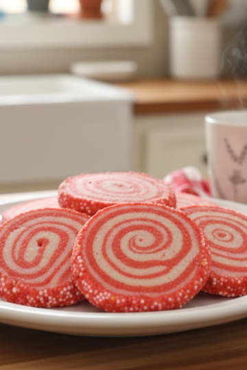 Swirl Pink and White Sugar Cookies