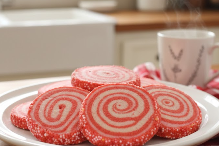 Swirl Pink and White Sugar Cookies