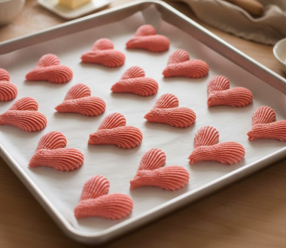 Valentine’s Heart Butter Cookies